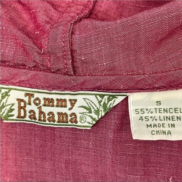 Tommy Bahama Washed Red Linen Button Down top - Picture 4 of 4